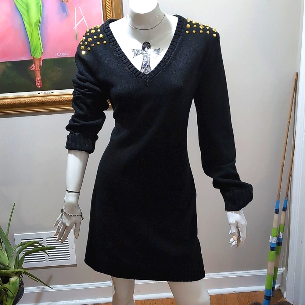 Michael Kors Black Sweater Dress - Picture 1 of 9